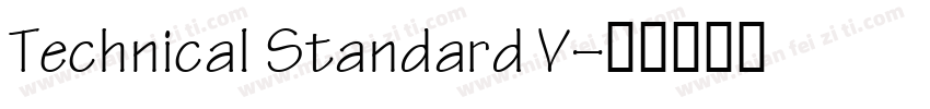 Technical Standard V字体转换
